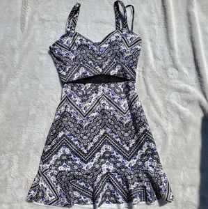 Fire Los Angeles sweet cute lace print dress